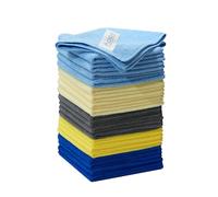 Apex Business Supplies Microfibre cloth Pack Of 5 Mix 32 X 32 Cm Cloth | Reusable cleaning cloths, Kitchen Cloth | Streak Free & lint-free cloth, Super Absorbent Microfiber Cleaning Cloth