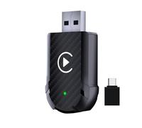 Apex Business Supplies Wireless CarPlay Adapter UK - 2025 Upgraded CarPlay Wireless Adapter, Converts Wired to Wireless, Fast Plug & Play, Works with iPhone iOS 12+ & Android Auto, Cars from 2016+