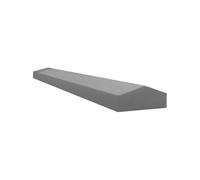 Apex Coping 150mm x 665mm, Cast Stone Garden Ornament, 3 Colours: Buff, Natural Portland, Charcoal (Charcoal)
