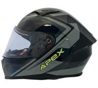 APEX FI100 Valencia Helmet, black-grey-yellow, size L for Men