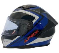 APEX FI100 Valencia Helmet, black-white-blue, size L for Men