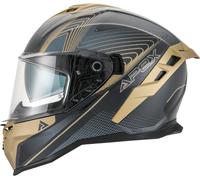 APEX FI200 Madrid Helmet, black-gold, size XL for Men