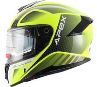Apex FT300 New York, full face helmet XL Neon-Yellow/Black