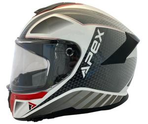 APEX FT300 New York Helmet, grey-silver, size XL for Men