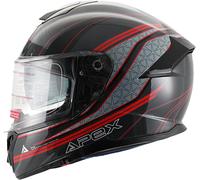 Apex FT300 Vienna, full face helmet L Black/Grey/Red