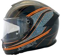 Apex FT300 Vienna, full face helmet XL Black/Grey/Orange