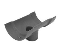 Apex Heritage Cast Iron Outlet 113mm x 63mm diameter - Black Painted