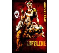 Apex Legends Notebook: Apex Legends - Lifeline - Propaganda posterWide Ruled, 6x9, 100 Pages, For teens, girls, boys, and adults (Composition Notebooks)
