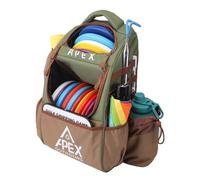 Apex Outdoors Disc Golf Bag, Large Disc Golf Backpack Holds Over 21 Discs, Durable & Lightweight with Multiple Storage Pockets