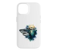 Apex Predator Ocean Life Watercolor Splash Art Case for iPhone 14