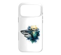 Apex Predator Ocean Life Watercolor Splash Art Case for iPhone 17 Pro Max