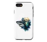 Apex Predator Ocean Life Watercolor Splash Art Case for iPhone SE (2020) / 7/8