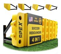 Apex Sports Soccer Rebounder Board with 4 Adjustable Angle Settings - Portable Soccer Passing & Volley Trainer with Carry Bag & Sandbag