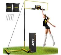 Apex Sports Volleyball Spike Trainer - Adjustable Solo Practice Station for Hitting & Spiking - Durable 25lb Base, Easy Ball Reload - Indoor/Outdoor Training Aid for All Skill Levels