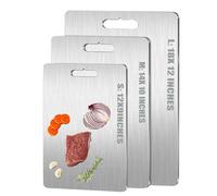 Apex Titanium Cutting Board, Apex Titanium Chopping Board, 100% Pure Titaniums Cutting Board, for Cutting Meats, Fruits (L: 18x 12 Inches)