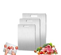 Apex Titanium Cutting Board, Titachef Titanium Cutting Board, Titanium Chopping Boards, Stainless Steel Chopping Boards Double Side Using (M)