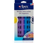 Apex, Weekly Twice-A-Day Pill Organizer, 1 Pill Organizer