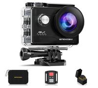 Apexcam 4K Action Camera 20MP 40M Waterproof Sports Camera for Vlog With Ultra HD 170°Wide-Angle 2.4G Remote Control 2 Rechargeable Batteries 2.0'' LCD Screen and Accessories Kit