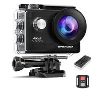 Apexcam M80air Action Camera 4K 60FPS 64MP WiFi Sports Underwater Camera Waterproof 40M EIS With Ultra HD 2.4G Remote 2 x 1350mAh Batteries and Accessories
