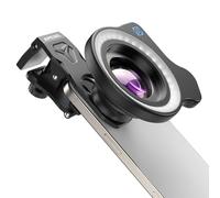 APEXEL 100Ultra Macro Lens with Ring Light - Enhanced Version Smartphone Lens for iPhone, Samsung, Pixel