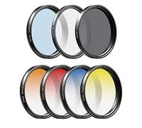 APEXEL 52mm mobile phone filter lens, 7-in-1 filter kit, including 4 graduated filters, CPL, ND32, and star filter, suitable for iPhone 17/16/15... Samsung, Google phones, Xiaomi, etc