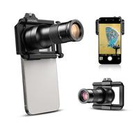 APEXEL 6X HD Fixed Focus Telephoto Lens with Upgraded Universal Clip, 150mm Macro Phone Lens, Dual Function Phone Lens Kit, Suitable for Most Smartphones