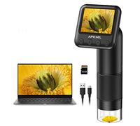 APEXEL 800X Portable Microscope - Handheld Digital Microscope with Slides