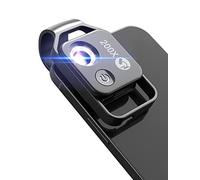 APEXEL Clip on Microscope for Phone,200x Phone Microscope with Slides for Kids to Explore Micworld (Black)
