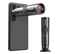 APEXEL Compact 10x Telephoto Lens & 200mm Macro Lens for Phones with Dedicated Phone Case, FMC Professional ED Lens, Suitable for Samsung Galaxy S25 Ultra