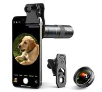 APEXEL Upgrade 10x Telephoto Lens for Smartphone & 200mm Macro Lens