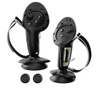 APEXINNO Upgraded VR Controller Grips Cover for Quest 3S Meta Quest 3 Accessories, Silicone Controllers Protector for Oculus Quest 3/3S, with Battery Opening Cover, Adjustable Knuckle Strap