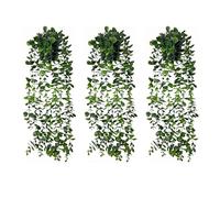 Apexrizon Artificial Hanging Plants with Pots 3 Pack for Indoor Decoration
