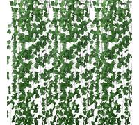 Apexrizon Fake Ivy 8 Pack 56FT Artificial Plants Indoor Outdoor Fake Plants Green Leaves Hanging Plant Fake Vines for Wedding Party Garden Bedroom Wall Decoration