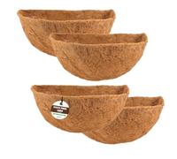 ApexTide Coco Liner Hanging Basket Liners 4PCS, 40 * 20CM/16 * 8in Natural Semi Round Coconut Fiber Replacement Liners for Flowers, Vegetables Indoor Outdoor Garden Flower Pots Cupped Shaped