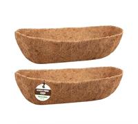 ApexTide Pre-formed Coco Liners 2Pcs, 75CM/30in for Wall Trough & Window Box Natural Coconut Fiber Replacement Liners Wall Mounted Planter Liner Indoor Outdoor