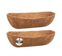 ApexTide Pre-formed Coco Liners 2Pcs, 90CM/36in for Wall Trough & Window Box Natural Coconut Fiber Replacement Liners Wall Mounted Planter Liner Indoor Outdoor