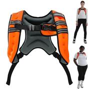 ApexTide Weighted Vest for Women Men 3/5/8kg, Big Bust Breast Friendly Single Strap, Adjustable Sides for Larger Builds, Reflective Stripe for Gym Strength Training Yoga Running Walking (Orange 3kg)