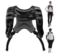 ApexTide Weighted Vest for Women Men 3/5/8kg, Big Bust Breast Friendly Single Strap, Adjustable Sides for Larger Builds, Reflective Stripe for Gym Strength Training Yoga Running Walking (Black 5kg)
