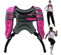 ApexTide Weighted Vest for Women Men 3/5/8kg, Big Bust Breast Friendly Single Strap, Adjustable Sides for Larger Builds, Reflective Stripe for Gym Strength Training Yoga Running Walking (Red 5kg)
