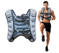 ApexTide Weighted Vest for Women Men 3kg 5kg 8kg, Weight Vest with Reflective Stripe and Double Adjustable Buckle Straps, Ideal for Gym, Strength Training, Cardio, Yoga and Running (Grey 8kg)