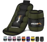 APEXUP Adjustable Ankle Weights for Women and Men, 2-10lbs Modularized Leg Weight Straps for Yoga, Walking, Running, Aerobics, Gym (Green)