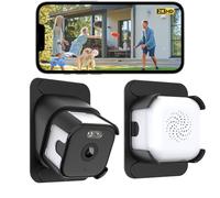 Apexxus 2 Pack Window Camera 3MP 2K - Indoor Security Camera for Looking Outside, 2.4GHz & 5GHz WiFi Window Security Camera,ChroMax AI Color Night Vision,24/7 Recording,Motion Detection