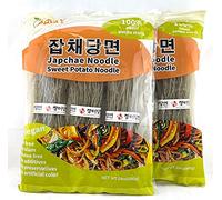APEXY Sweet Potato Glass Noodles, Japchae Noodles, Korean Vermicelli Pasta, Fat-free and Gluten-free, 100% Sweet Potato Starch, No Additive, No Alum inside, 24oz (680g) Pack of 2