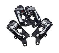 APEYCRX Door Handles Interior 4Pcs Front Rear Left Right Chrome/Black Inside Interior Door Handles for Sonata 2008 2009 2010 826103K530,826203K530