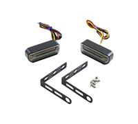 APEYCRX Turn Signal Lights 12V Universal Motorcycle Turn Signals Light DRL Flowing Water Flasher Rear Stop Light Moto Lightings Indicator Amber Blinker