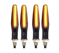 APEYCRX Turn Signal Lights 2/4pcs Motorcycle Turn Signals Light 12 * 335SMD Flowing Water Blinker Flashing Indicator Bendable 12V Flashing Lights