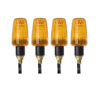 APEYCRX Turn Signal Lights 4pcs Motorcycle Signal Lamp 6 Volt 6V Turn Signals Light Blinker Indicator With Amber Lens Universal Motorcycle Light