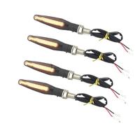 APEYCRX Turn Signal Lights 4PCS Universal Motorcycle Turn Signal Light 12v Amber Flasher Indicator Blinker Rear Lights Lamp Accessories