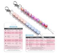 APGAR Score Reference Card with Cervical Dilation Beads for Nurse Badge Reel Accessories, Newborn Assessment Card & Dilation Beads Labor and Delivery for L&D Nurse Badge Reel, Nursing School Supplies