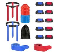 APGLSXY 10 Set Waist Flag Equipment Includes 30 Removable Markers and 6 Training Discs for Games and Practice Quick Releases Flagfootball Set